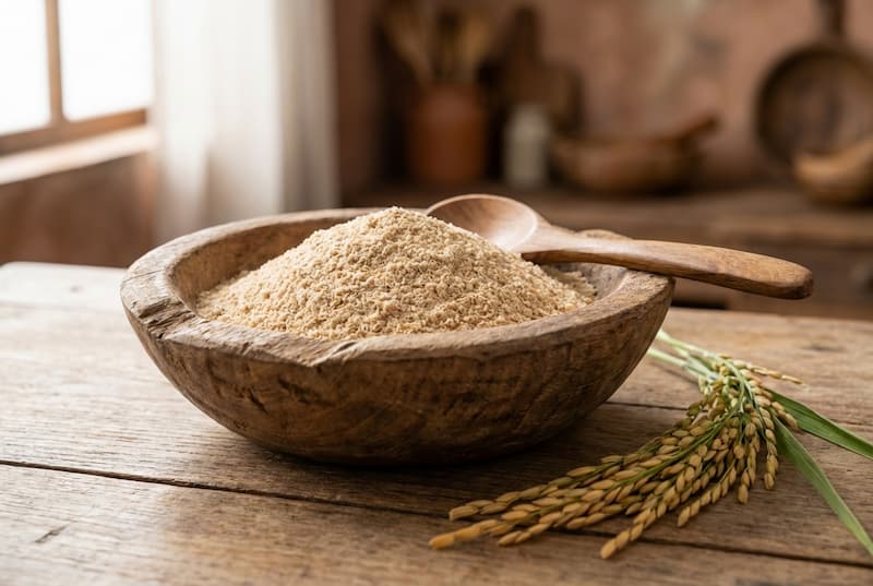 سبوس برنج قهوه ای سالم و خالص مناسب مصارف غذایی
